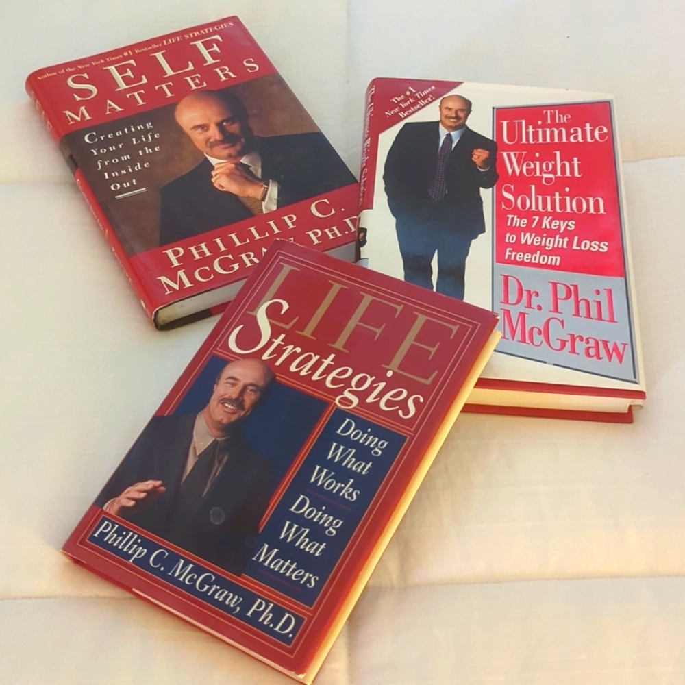 Dr Phillip C. McGraw lot of 3 hardback books